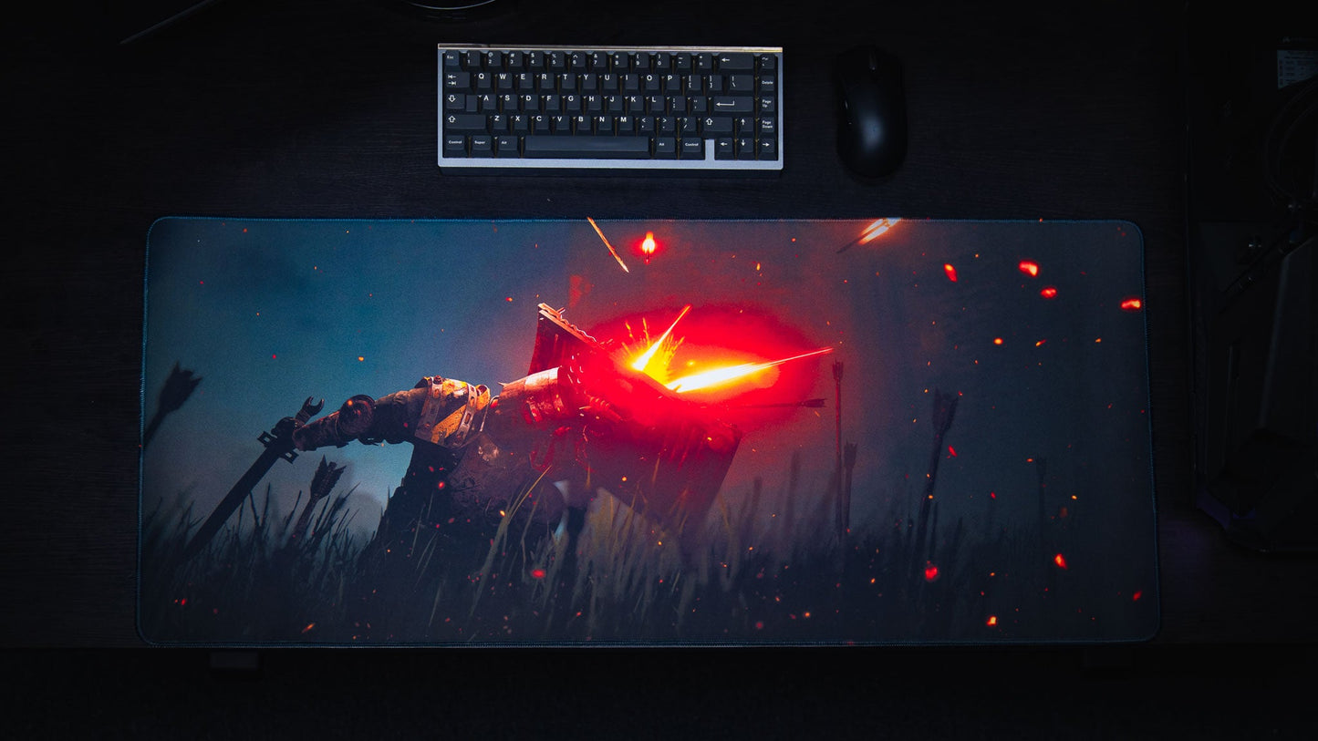 "Ricochet" — Rust Deskmat