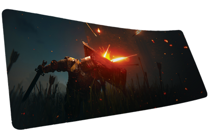 "Ricochet" — Rust Deskmat