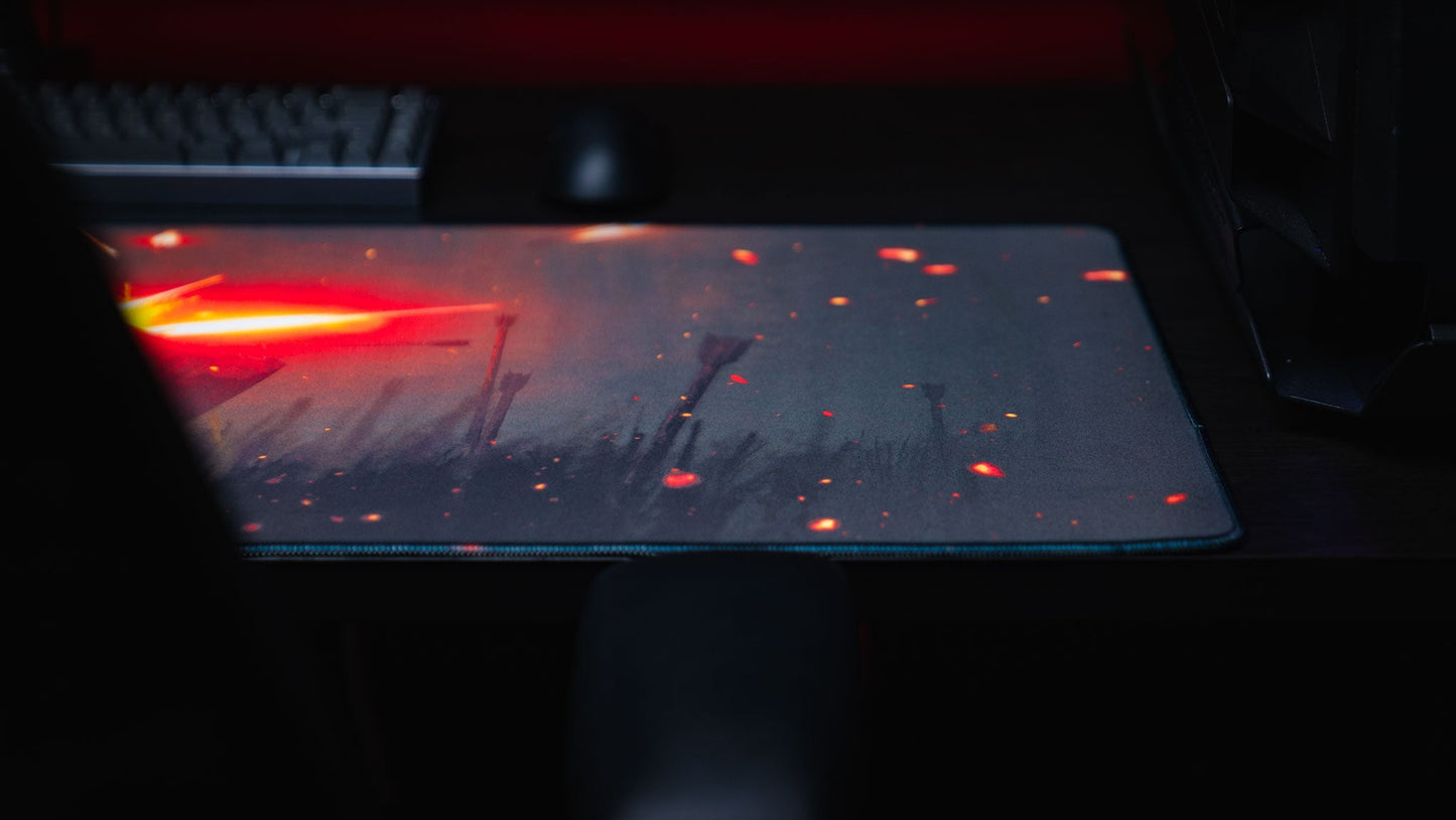 "Ricochet" — Rust Deskmat
