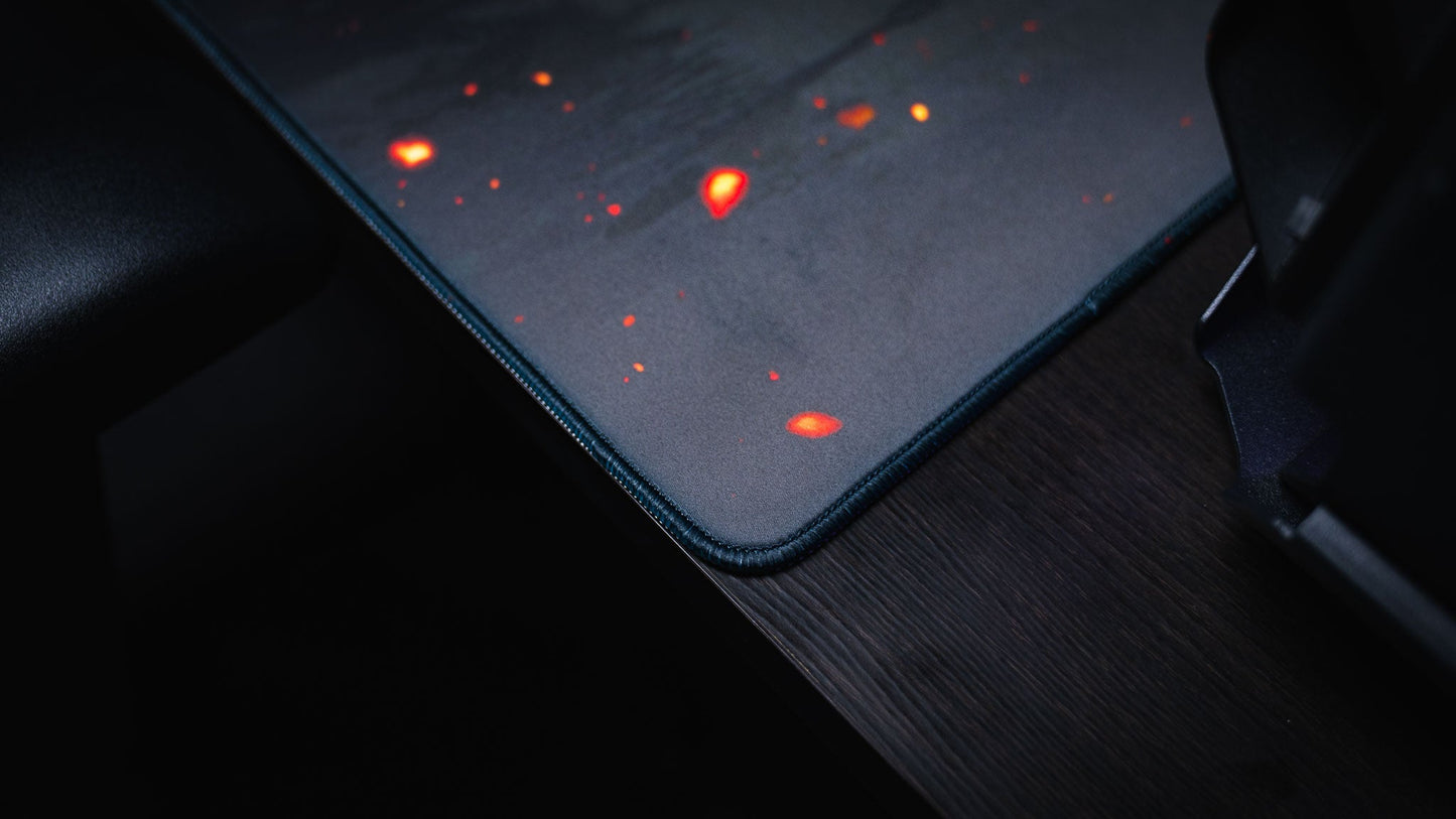 "Ricochet" — Rust Deskmat