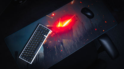 "Ricochet" — Rust Deskmat