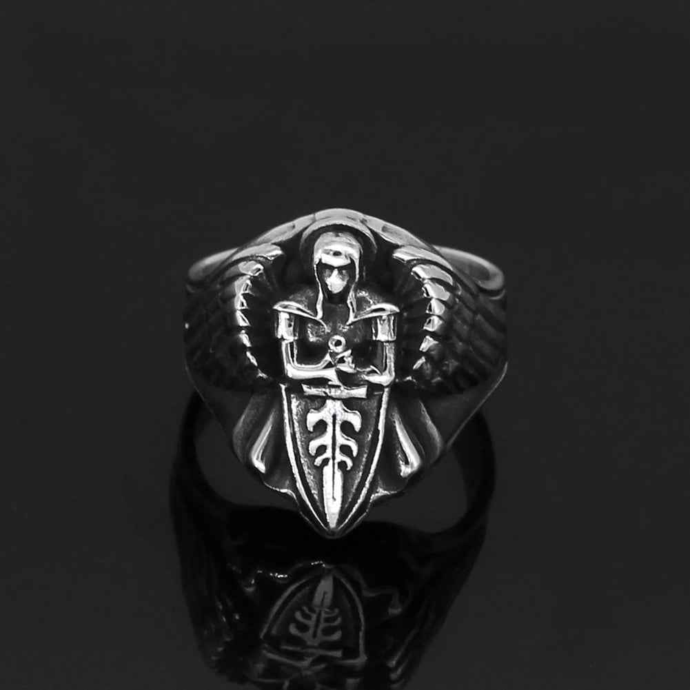 Roman St.Michael Archangel Stainless Steel Ring