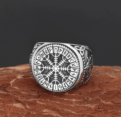 Vikings Helm of Awe Stainless Steel Ring