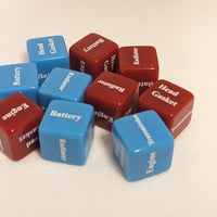 Mechanics Dice d6 | What's Wrong with Your Car Dice 6-Sided 16mm Diagnostic Dice