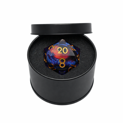 Owlbear's Eye - Giant D20 Moving Eye DnD Dice | Acrylic RPG Gaming Dice