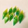 Limeburst RPG Dice Set - Yellow Teal Lime Green Diamond 8pc Dice