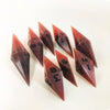 Red Dragon RPG Dice Set - Fiery Red Dragon Scale Diamond 8pc Dice