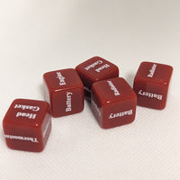 Mechanics Dice d6 | What's Wrong with Your Car Dice 6-Sided 16mm Diagnostic Dice