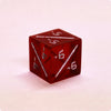Gold Dragon RPG Dice Set - Shimmering Gold Red 8pc Dice