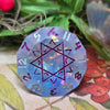 Rainbow Diamonds Zodiac D12 Diamond Shaped - Handmade Resin Astrology Dice