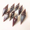 Bloodlust RPG Dice Set - Maroon Silver Battle 8pc Dice