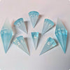 Ice RPG Dice Set - Frosty Blue White Dagger 8pc Dice