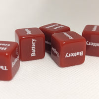 Mechanics Dice d6 | What's Wrong with Your Car Dice 6-Sided 16mm Diagnostic Dice