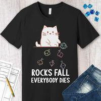 Rocks Fall Everybody Dies Kawaii Cat T-Shirt