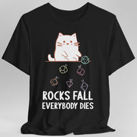 Rocks Fall Everybody Dies Kawaii Cat T-Shirt