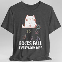 Rocks Fall Everybody Dies Kawaii Cat T-Shirt
