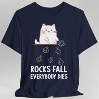 Rocks Fall Everybody Dies Kawaii Cat T-Shirt