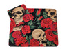 Rose and Skull desk set, mouse pad, coaster