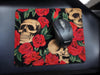 Rose and Skull desk set, mouse pad, coaster
