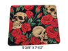 Rose and Skull desk set, mouse pad, coaster