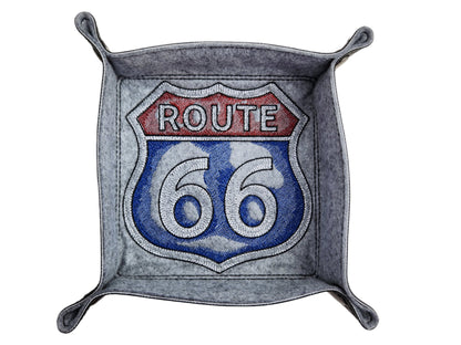 Route 66 Sign Dice Tray