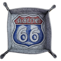 Route 66 sign dice tray