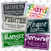 RPG Class Stickers (Vol. 1)