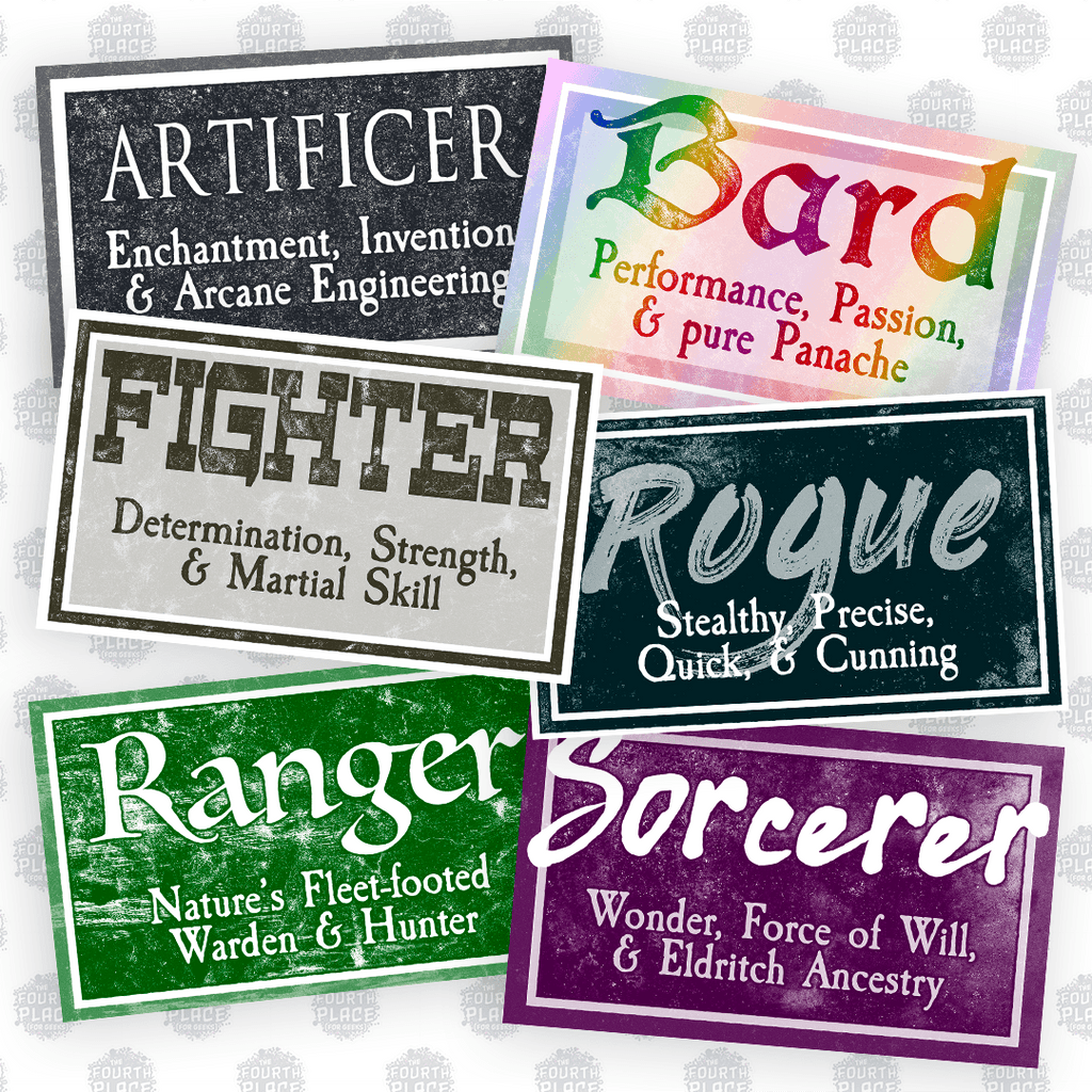 RPG Class Stickers (Vol. 1) – Open Gaming Store