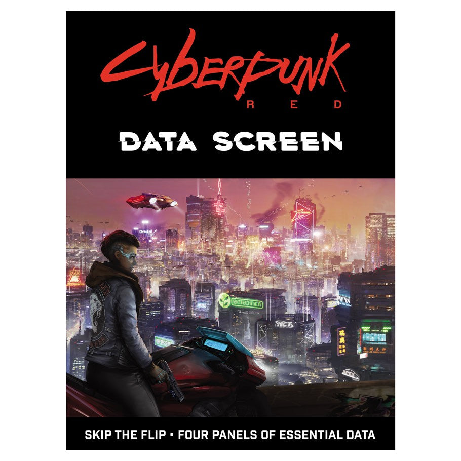 Cyberpunk Red: Data Screen - GM Screen with Quick Reference | 4 Panels