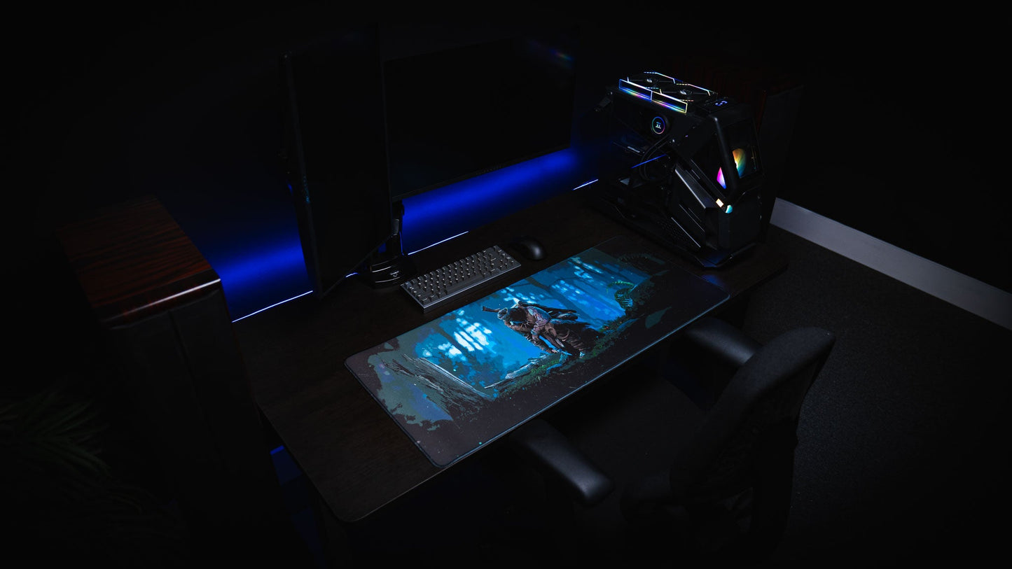 "Hunted" — Rust Deskmat