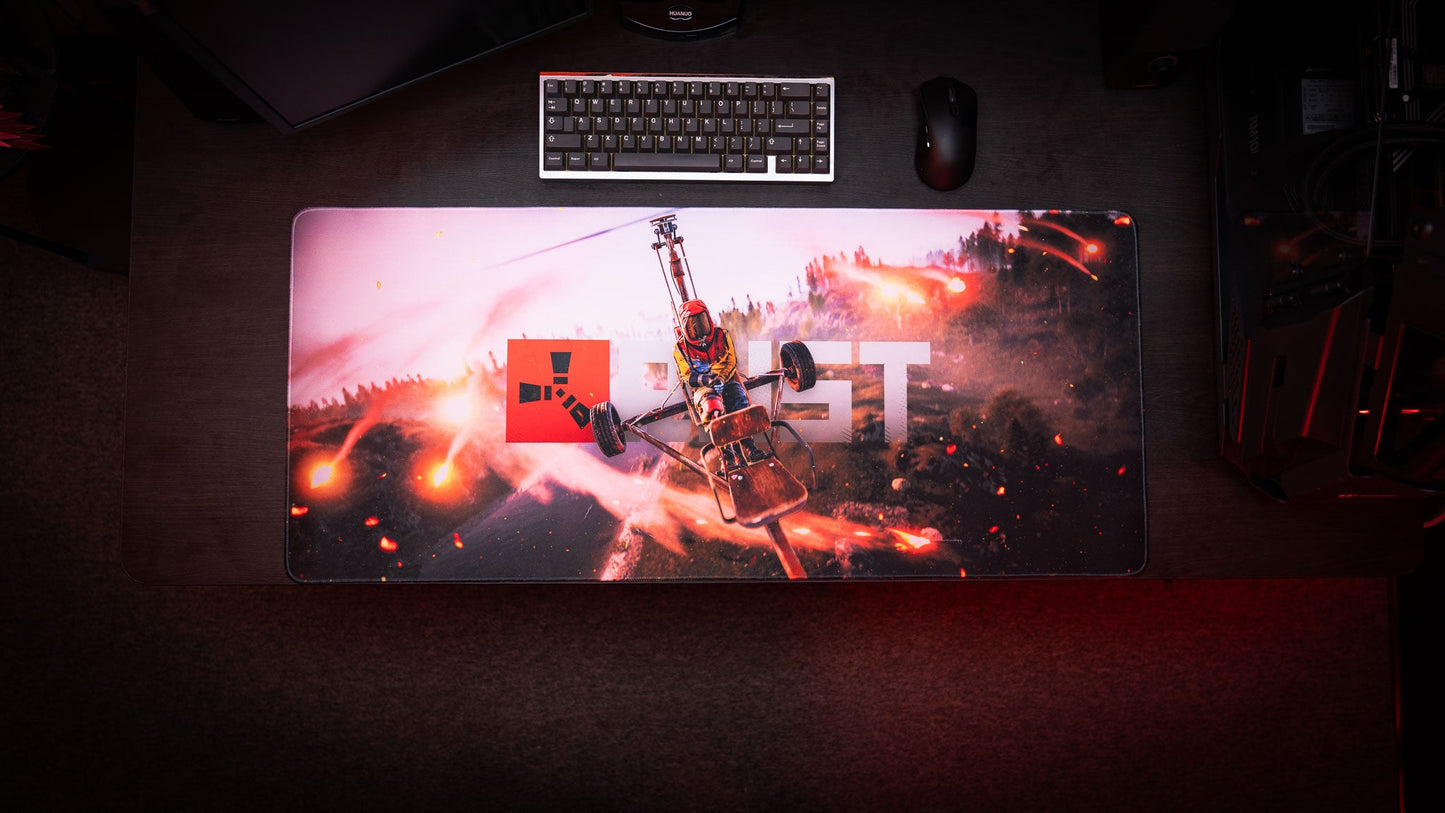 "Minicopter Joyride" — Rust Deskmat