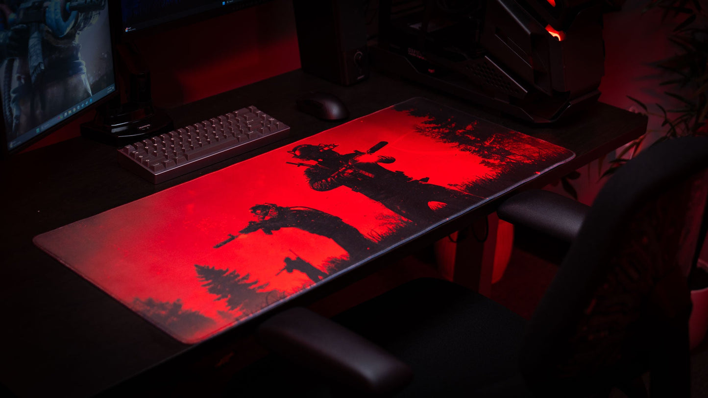 "Night Patrol" — Rust Deskmat