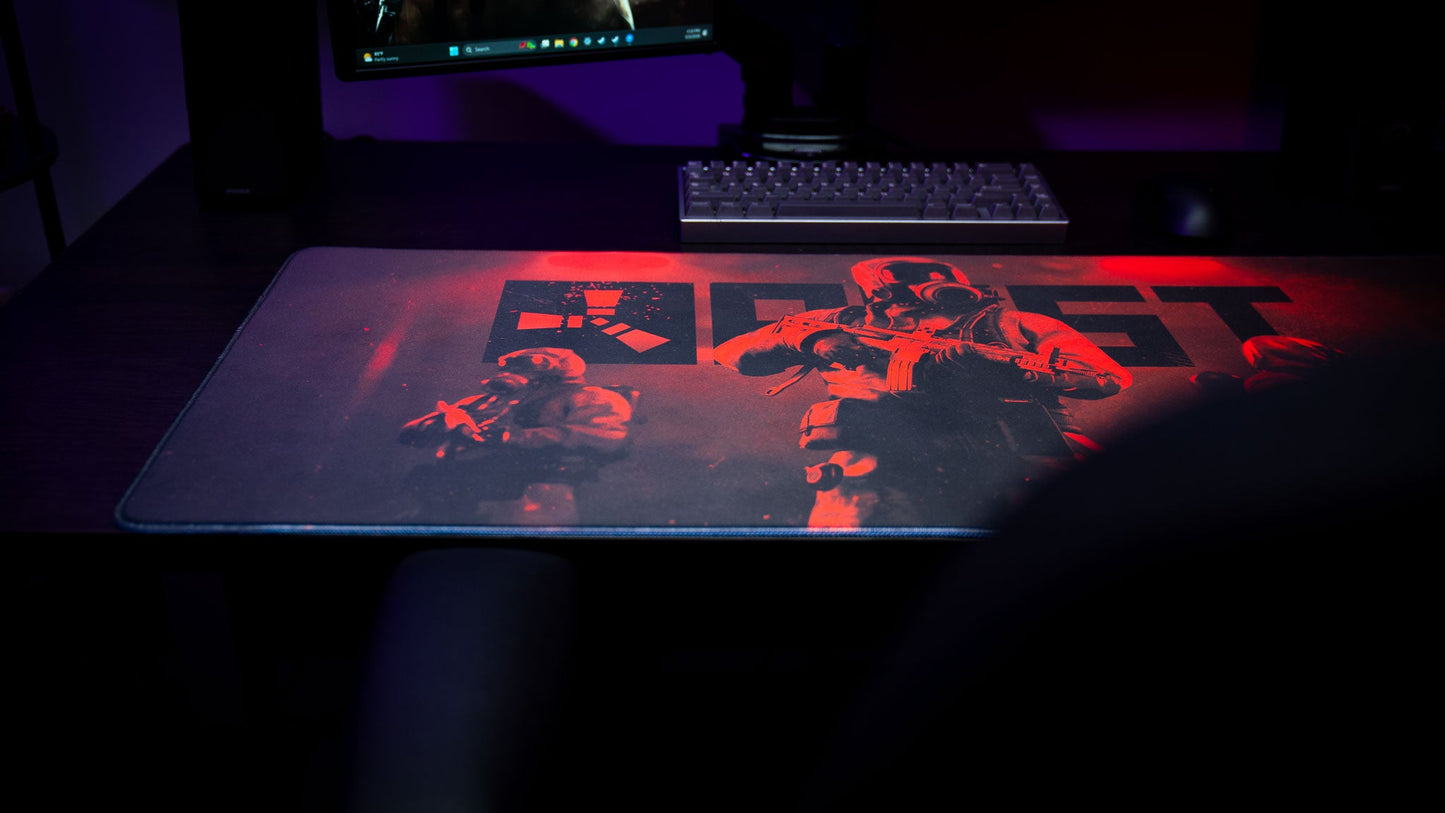 "Scientist Trio" — Rust Deskmat