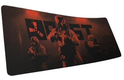 "Scientist Trio" — Rust Deskmat