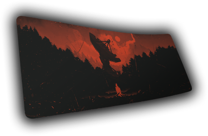 "Satellite Dish" — Rust Deskmat
