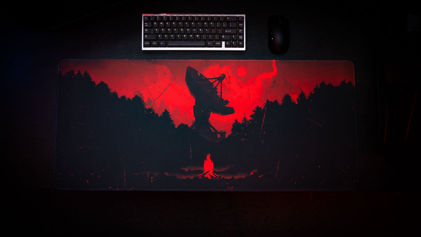 "Satellite Dish" — Rust Deskmat