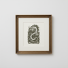 Loch Ness Sea Serpent Relief Print 5x7 Limited Edition