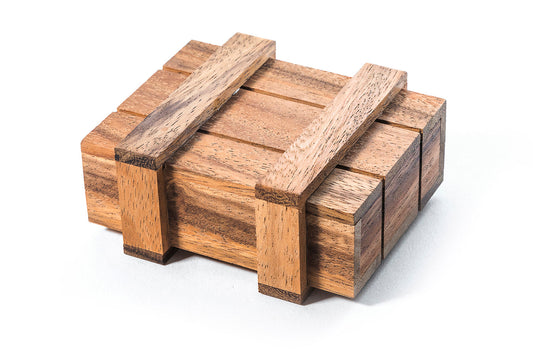 Secret Puzzle Box - One-Step Wooden Trick Box