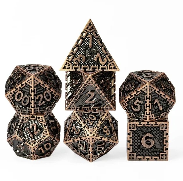 Semi-Precious Dice Bundle (3 Sets + D20)