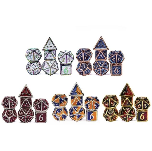 Semi-Precious Dice Bundle (3 Sets + D20)