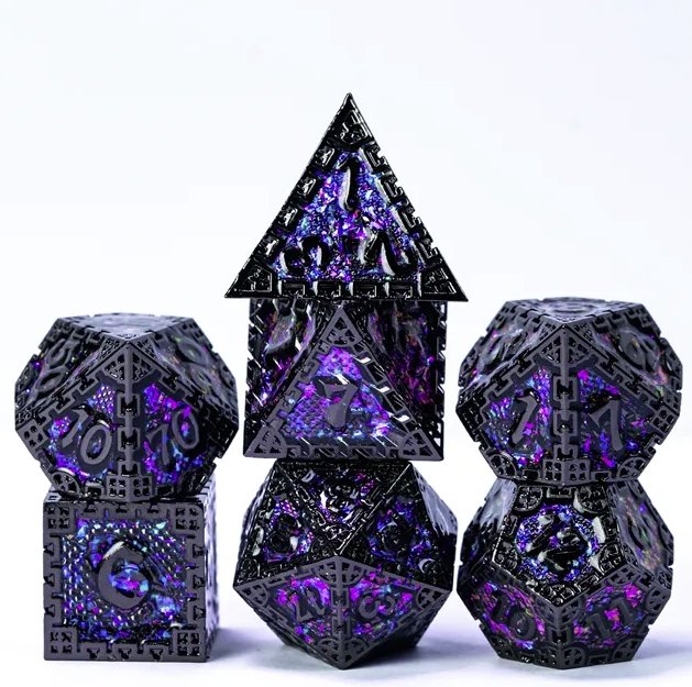 Semi-Precious Dice Bundle (3 Sets + D20)