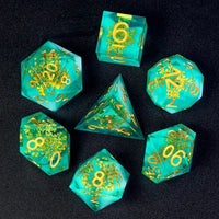 Sharp Resin Handmade Dice Set