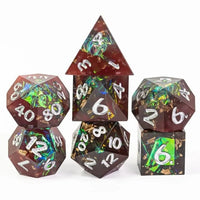 Sharp Resin Handmade Dice Set