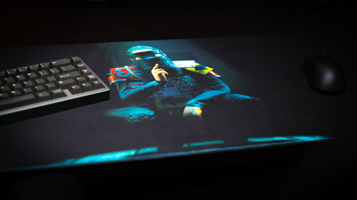 "Shh" — Rust Deskmat