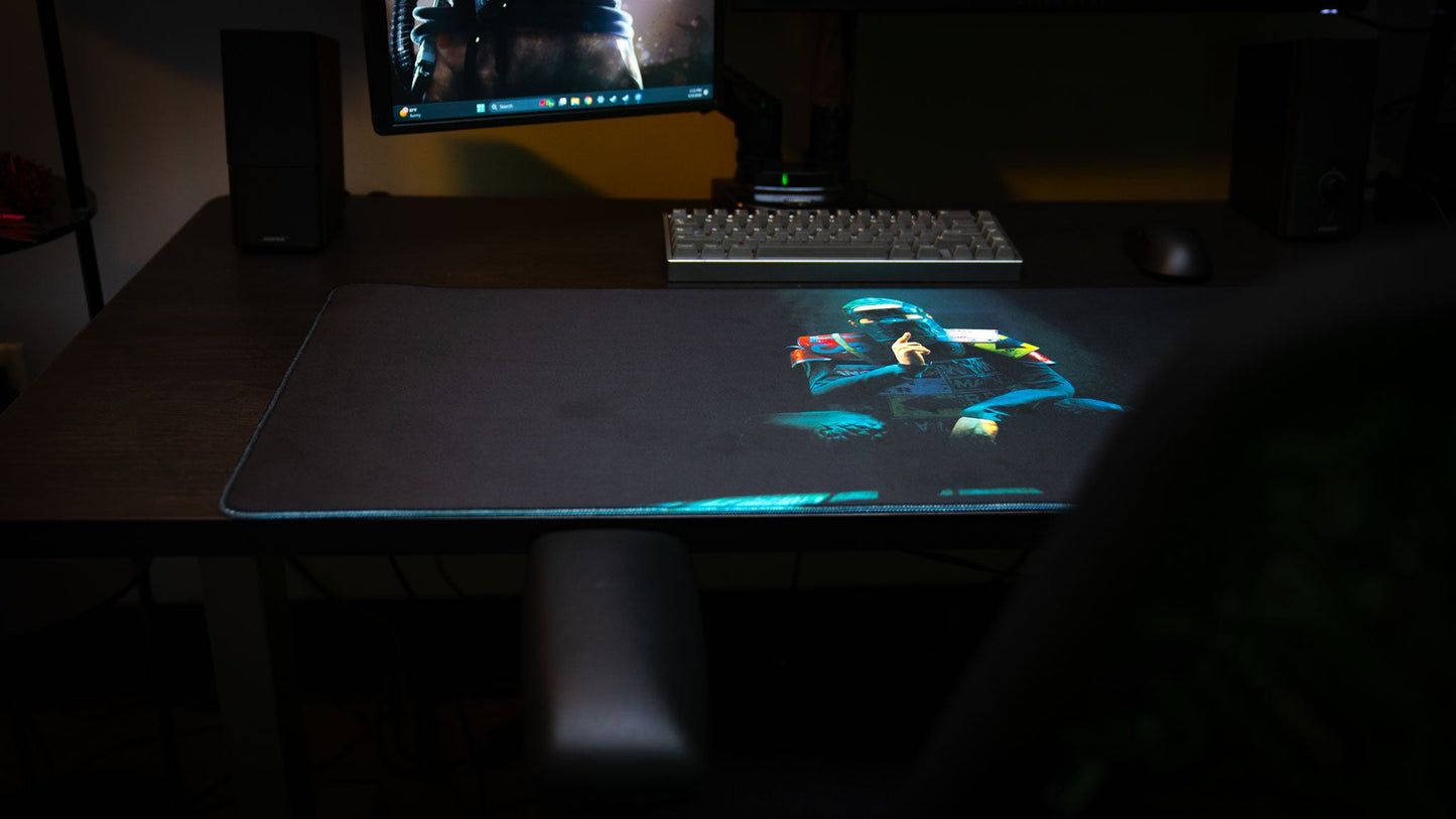 "Shh" — Rust Deskmat