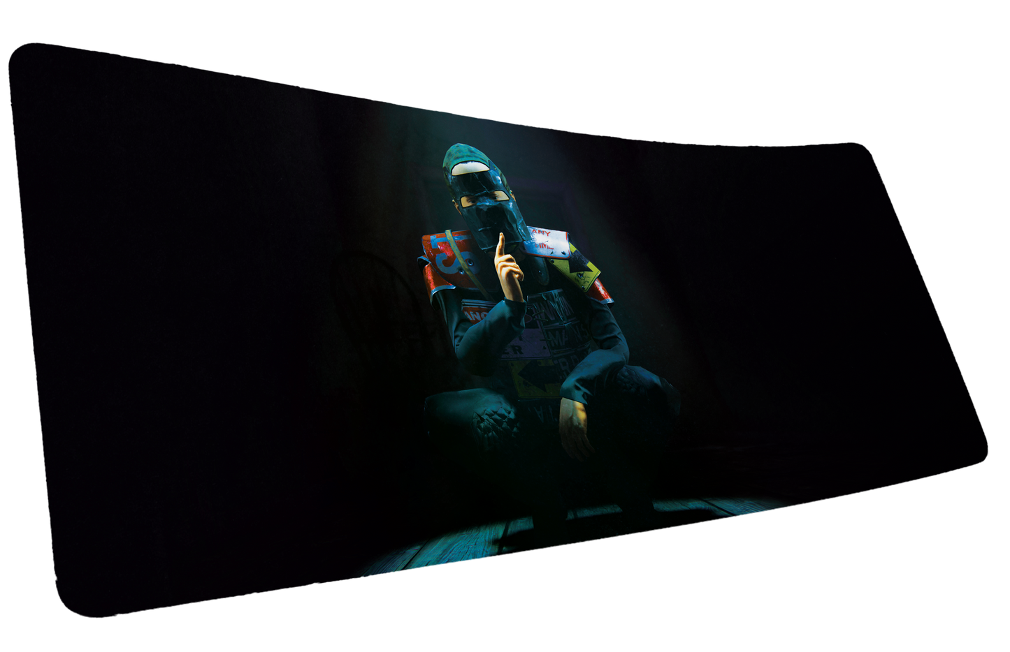 "Shh" — Rust Deskmat