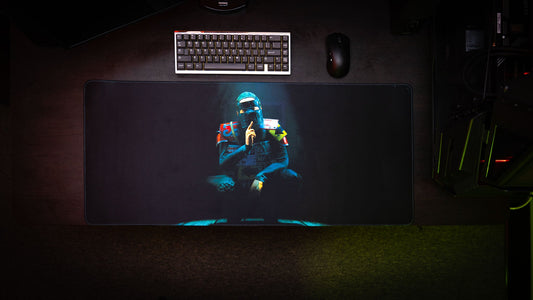 "Shh" — Rust Deskmat