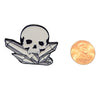 Skull and Crystal enamel pin