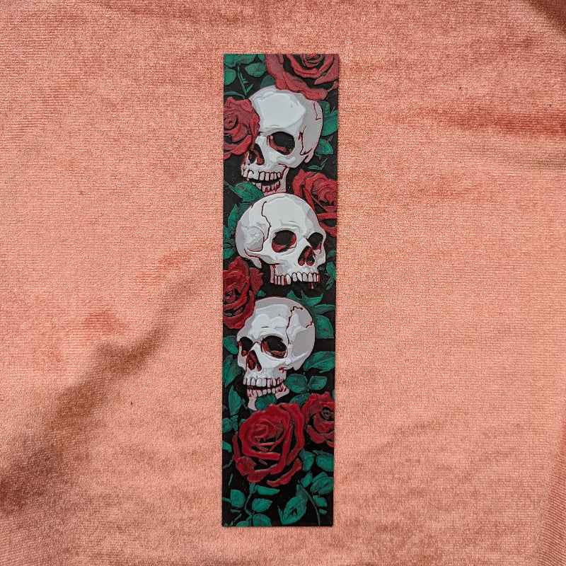 Rose & Skull Bookmark | Gothic Reader Gift