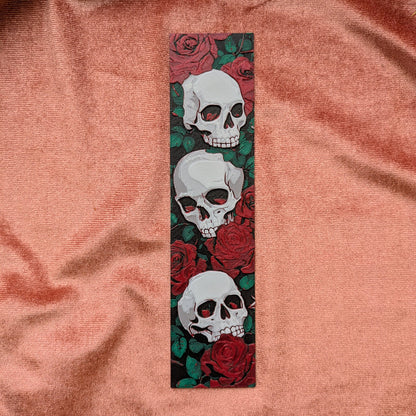 Rose & Skull Bookmark | Gothic Reader Gift